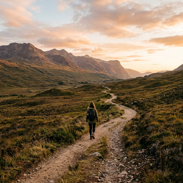 A serene landscape representing finding perspective